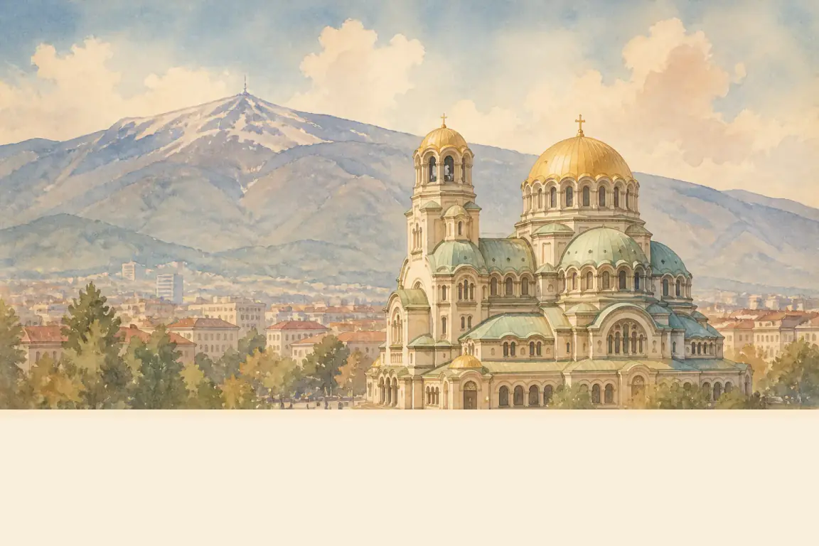 Watercolour illustration of Sofia